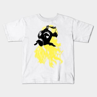 Yellow Gasmask Kids T-Shirt
